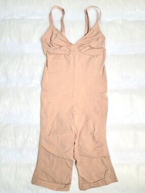 SKIMS Seamless Sculpt Mid Thigh Bodysuit Ochre XXS-XS NEW